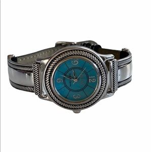 Ecclissi Sterling Silver 925 Turquoise Tone Watch